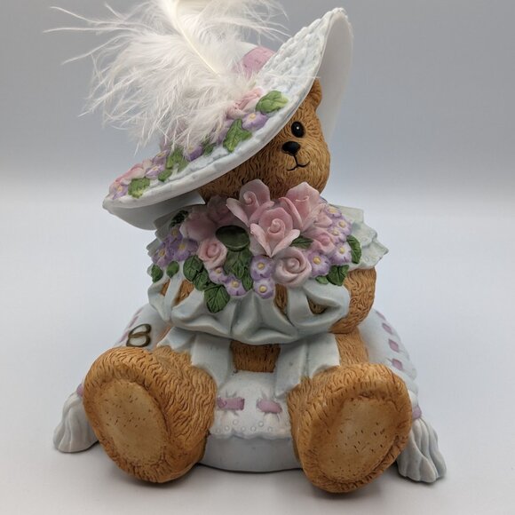 Chapeau Noelle by Lucy Rigg Diane Bride Bear Figurine 1993, Limited Edition - Picture 3 of 11